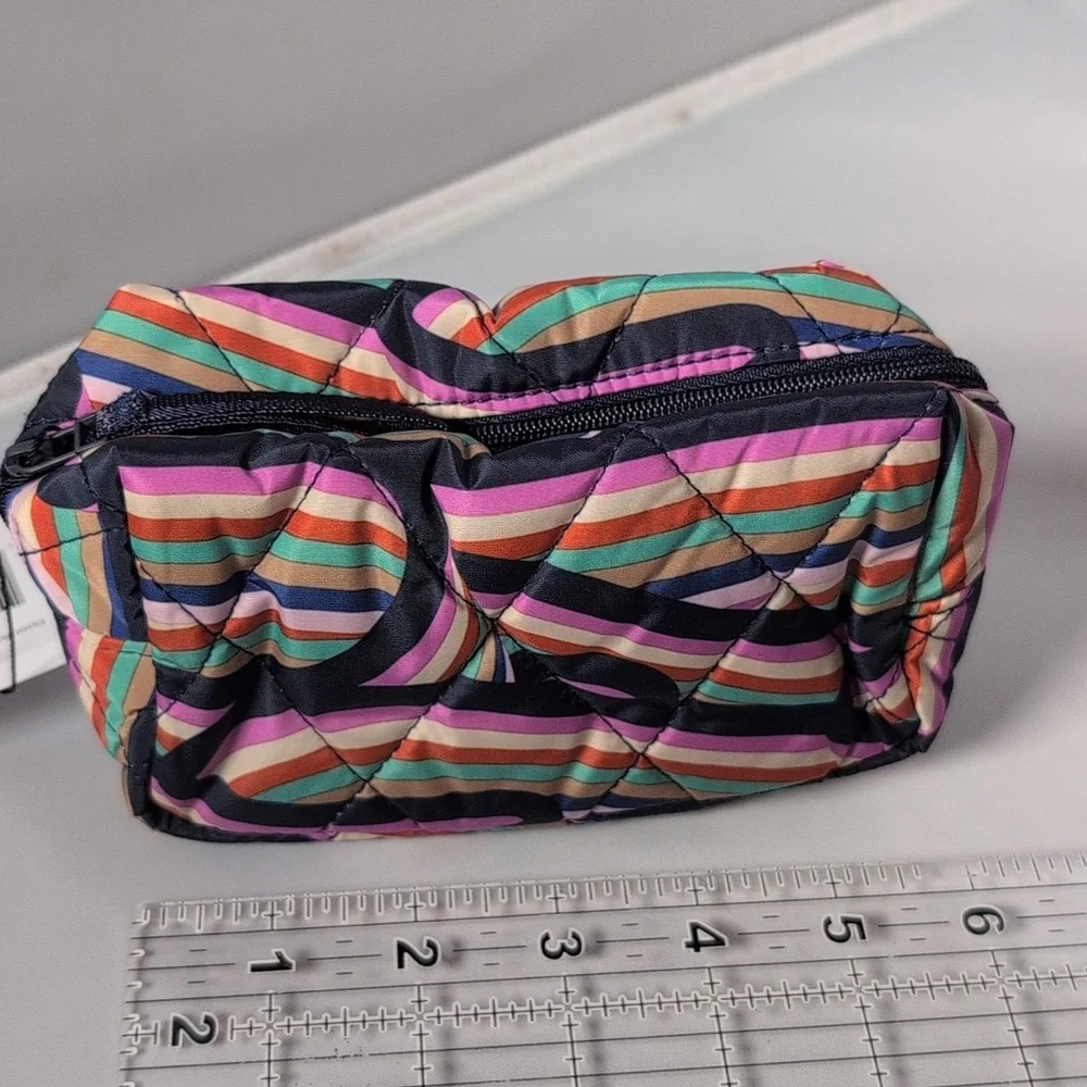 Vera Bradley Outlet Ultralight Essential Small Cosmetic Bag in Retro Ribbons